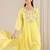Women Floral Embroidered Panelled Thread Work Pure Cotton Kurta with Trousers & With Dupatta