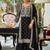 Floral Embroidered Round Neck Mirror Work Straight Kurta With Palazzos & Dupatta