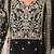 Floral Embroidered Round Neck Mirror Work Straight Kurta With Palazzos & Dupatta