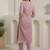 Women Floral Embroidered Pure Cotton Kurta with Trousers & With Dupatta