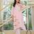 Women Floral Embroidered Regular Thread Work Pure Cotton Kurta with Trousers