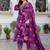 Women Floral Printed Regular  Cotton Kurta with Trousers & With Dupatta
