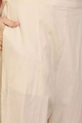 Women Floral Printed Pure Cotton A-Line Kurta with Trousers