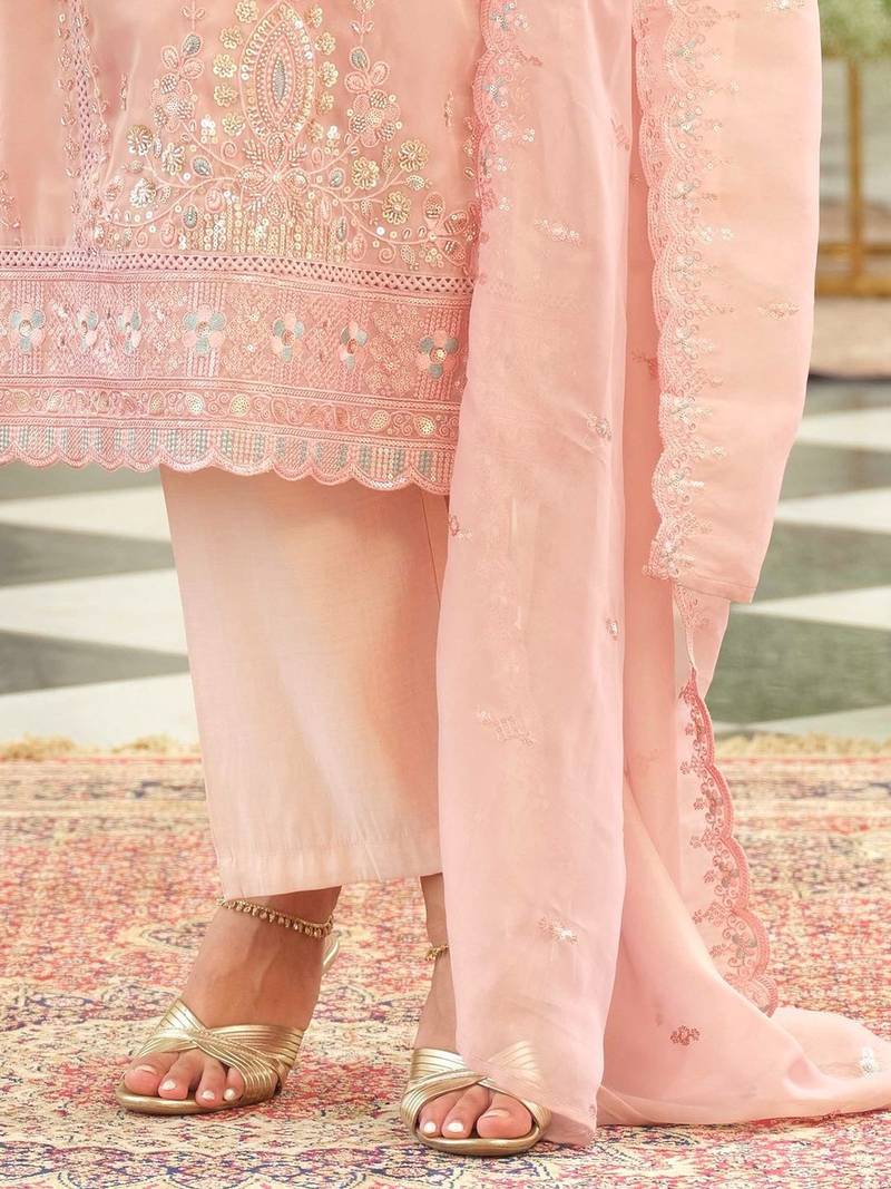 Women Ethnic Motifs Embroidered Kurta with Trousers & Dupatta