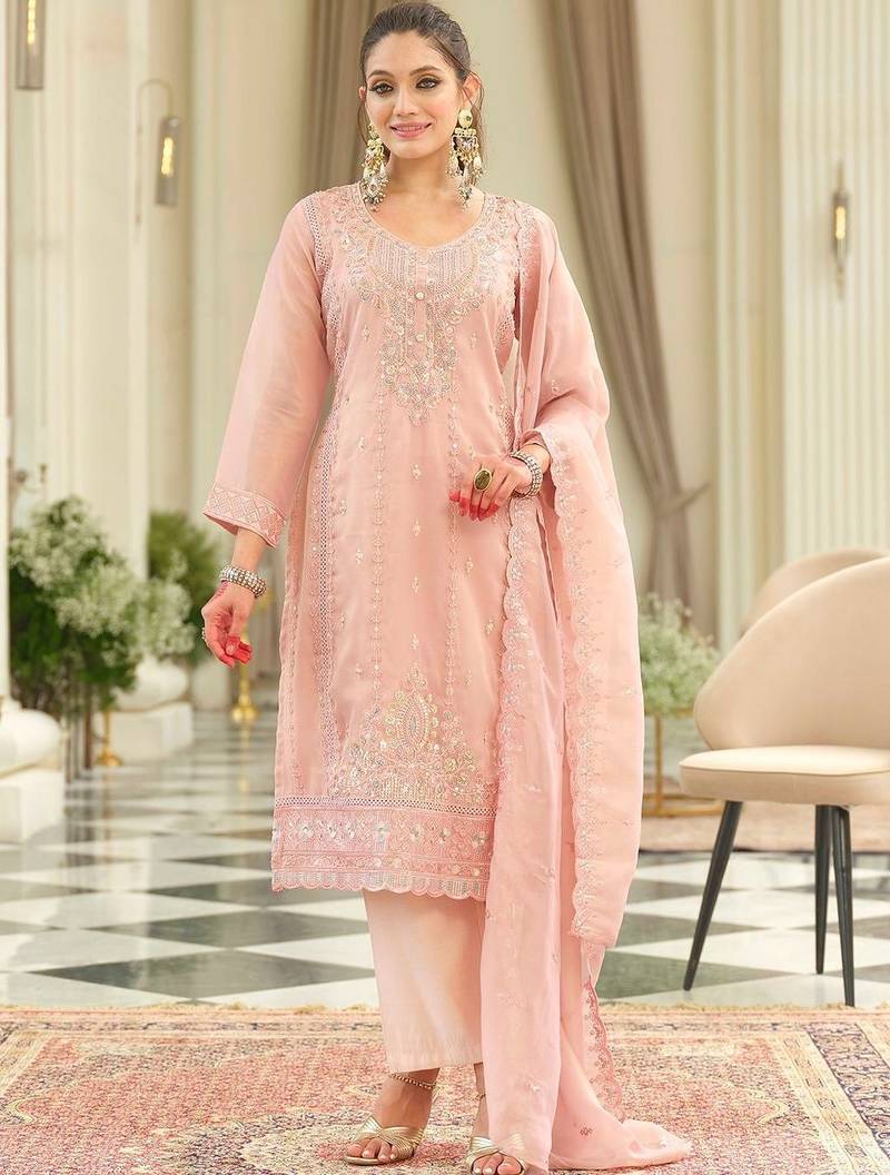 Women Ethnic Motifs Embroidered Kurta with Trousers & Dupatta