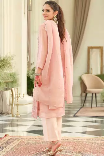 Women Ethnic Motifs Embroidered Kurta with Trousers & Dupatta