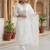 Floral Embroidered Notch Neck Sequinned Straight Kurta With Trousers & Dupatta