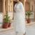 Floral Embroidered Notch Neck Sequinned Straight Kurta With Trousers & Dupatta