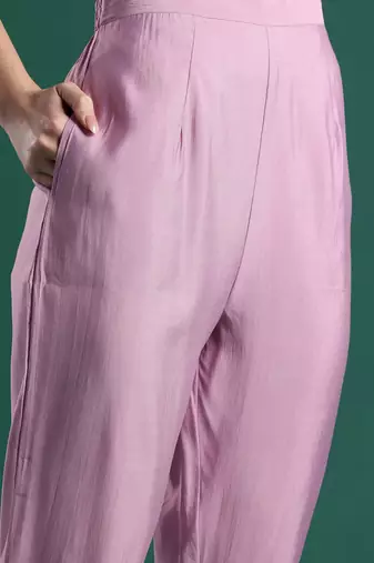 Floral Embroidered Kurta with Trousers & Dupatta