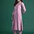 Floral Embroidered Kurta with Trousers & Dupatta