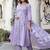 Floral Printed Panelled Square Neck Pure Cotton Kurta With Trousers & Dupatta