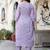 Floral Printed Panelled Square Neck Pure Cotton Kurta With Trousers & Dupatta