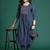 Ethnic Motifs Printed Panelled Beads & Stones Pure Cotton Kurta with Trousers