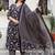 Women Floral Printed Angrakha Pure Cotton Kurta with Trousers & With Dupatta