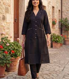 Women Regular Thread Work Pure Cotton Kurta with Palazzos
