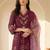 Women Floral Embroidered Regular Thread Work Pure Silk Kurta with Trousers & With Dupatta