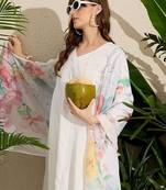 Kurta with Trousers & With Dupatta