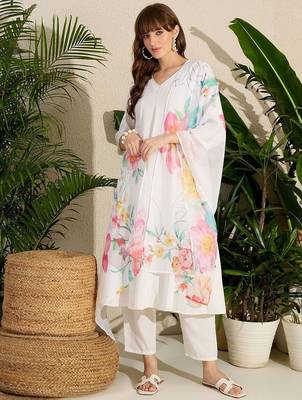 Kurta with Trousers & With Dupatta 2
