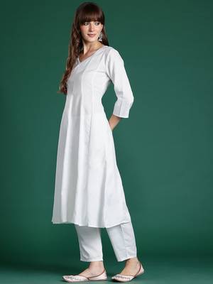 Anarkali Kurta with Trousers & With Dupatta 6