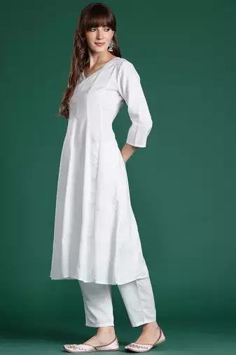Anarkali Kurta with Trousers & With Dupatta
