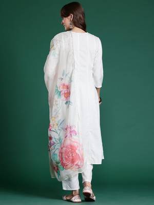 Anarkali Kurta with Trousers & With Dupatta 7