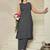 Striped Regular Pure Cotton Kurta With Trousers