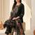 Women Floral Embroidered Regular Thread Work Pure Cotton Kurta with Trousers & With Dupatta