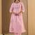 Women Floral Embroidered Panelled Thread Work Pure Cotton Kurta with Trousers & With Dupatta