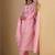 Women Floral Embroidered Panelled Thread Work Pure Cotton Kurta with Trousers & With Dupatta