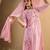 Women Floral Embroidered Panelled Thread Work Pure Cotton Kurta with Trousers & With Dupatta