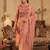 Women Floral Embroidered Regular Thread Work Chanderi Cotton Kurta with Trousers & With Dupatta