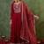 Women Ethnic Motifs Embroidered Panelled Thread Work Kurta with Trousers & With Dupatta