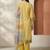 Women Ethnic Motifs Printed Regular Thread Work Linen Kurta with Trousers & With Dupatta
