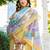 Women Ethnic Motifs Printed Regular Thread Work Linen Kurta with Trousers & With Dupatta