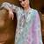 Floral Printed Regular Thread Work Pure Cotton Kurta with Trousers & With Dupatta