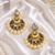 Teardrop kundan meenakari chandbali