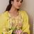 Women Floral Embroidered Empire Mirror Work Pure Cotton Kurta with Trousers & With Dupatta