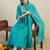 Women Floral Embroidered Panelled Beads and Stones Pure Cotton Kurta with Trousers & With Dupatta