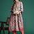 Women Printed Regular Thread Work Kurta with Trousers & With Dupatta