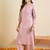 Women Floral Embroidered Regular Thread Work Kurta with Palazzos