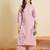 Women Floral Embroidered Regular Thread Work Kurta with Palazzos