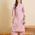 Women Floral Embroidered Regular Thread Work Kurta with Palazzos