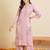Women Floral Embroidered Regular Thread Work Kurta with Palazzos