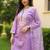 Ethnic Motifs Embroidered Notch Neck Sequinned Kurta With Trousers & Dupatta