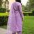Ethnic Motifs Embroidered Notch Neck Sequinned Kurta With Trousers & Dupatta