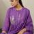 Floral Embroidered Empire Thread Work Pure Cotton Kurta With Trousers & Dupatta