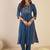 Women Ethnic Motifs Printed Panelled Pure Cotton Kurta with Trousers