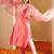 Floral Yoke Design Straight Sequinned Liva Kurta with Trousers & Dupatta