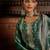 Ethnic Motifs Woven Design Zari Straight Kurta With Trousers & Dupatta