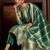 Ethnic Motifs Woven Design Zari Straight Kurta With Trousers & Dupatta